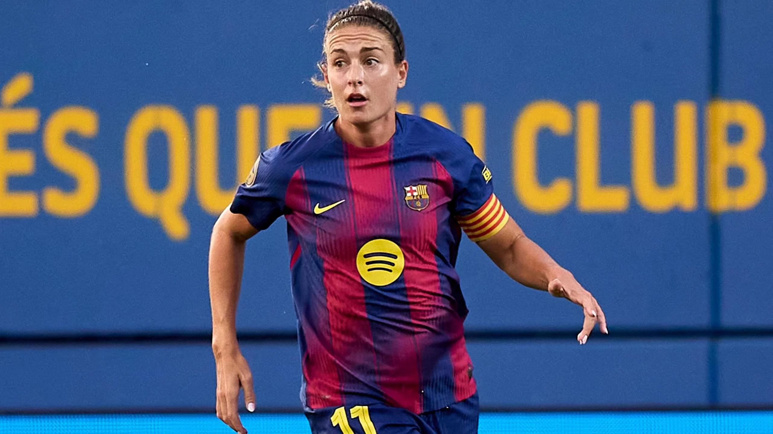 Alexia Putellas playing for Barcelona