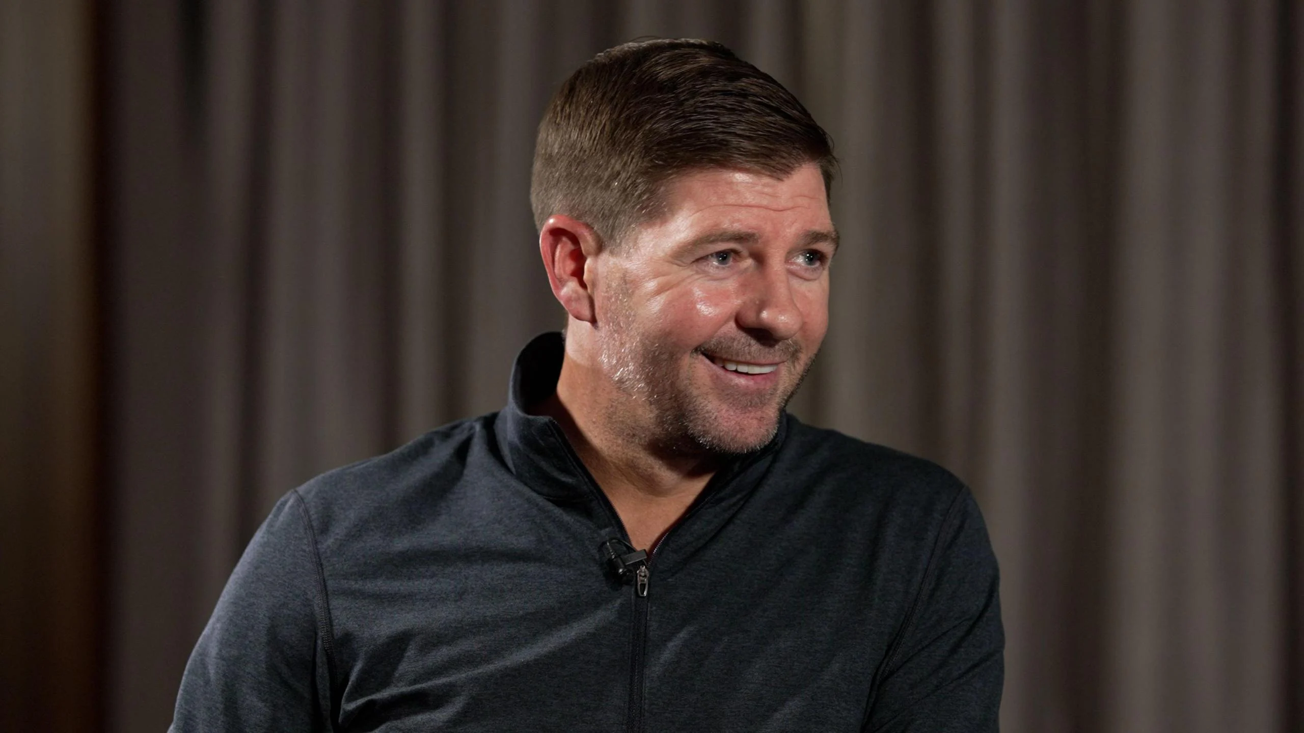 Steven Gerrard smiling