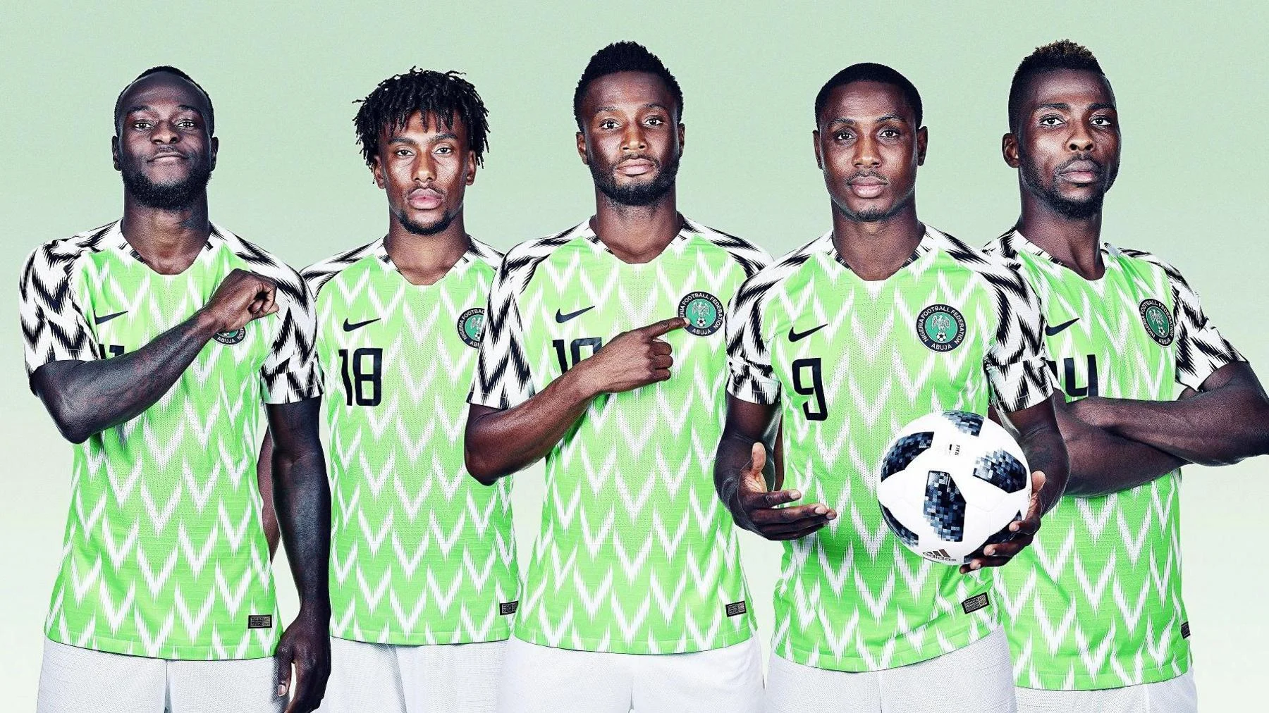Nigeria's 2018 World Cup shirt