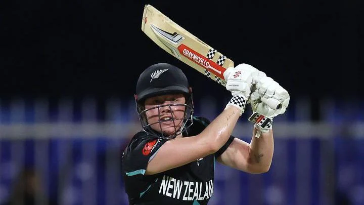 Georgia Plimmer batting 