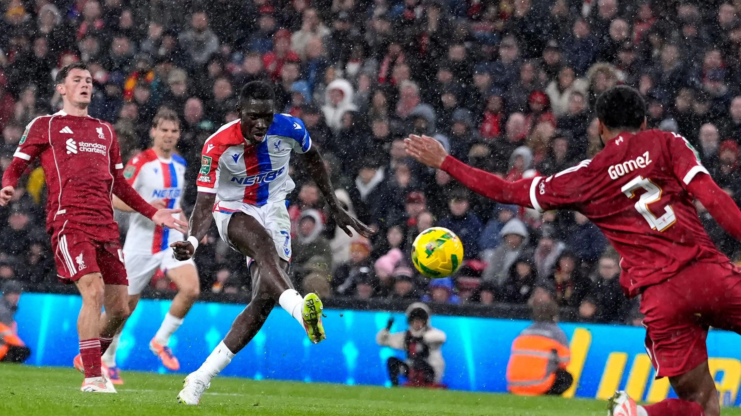 Crystal Palace score a goal