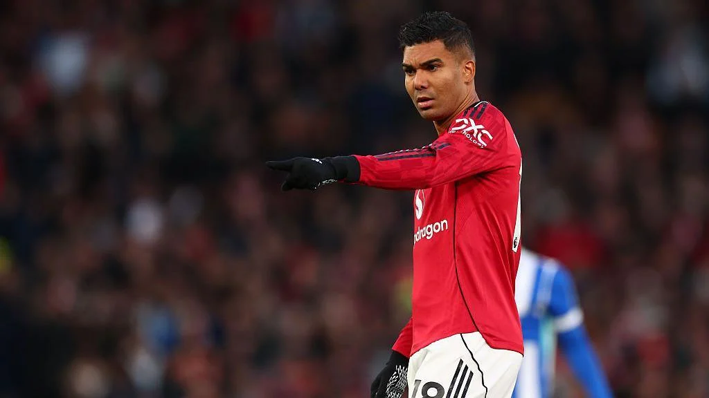 Casemiro in action for Manchester United