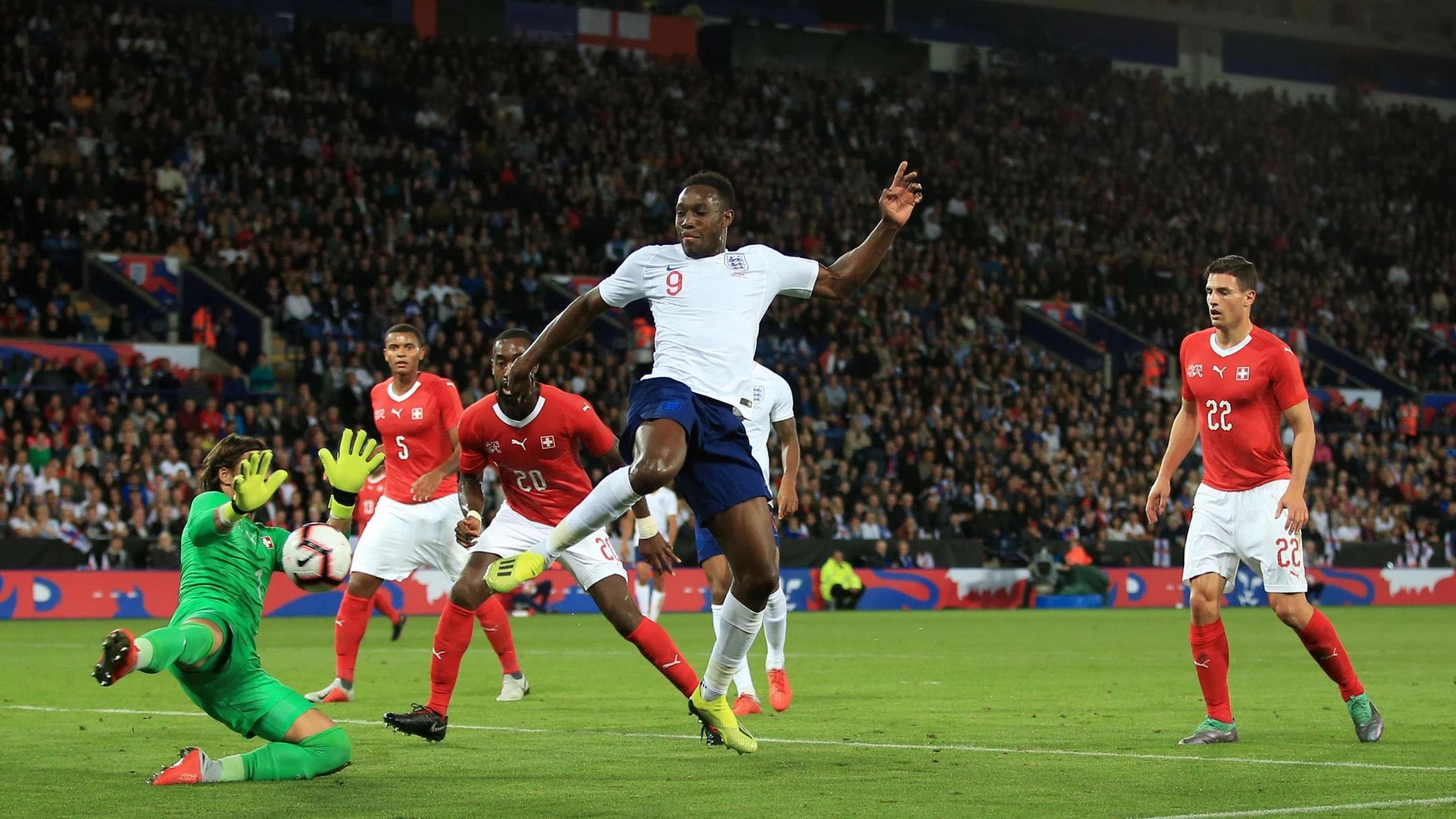Danny Welbeck playing for England